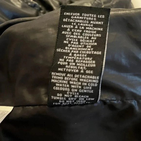 LE CHATEAU Black Puffer Coat  and Beige Fur Oversized Hoodie, Size XS/S - Picture 16 of 16